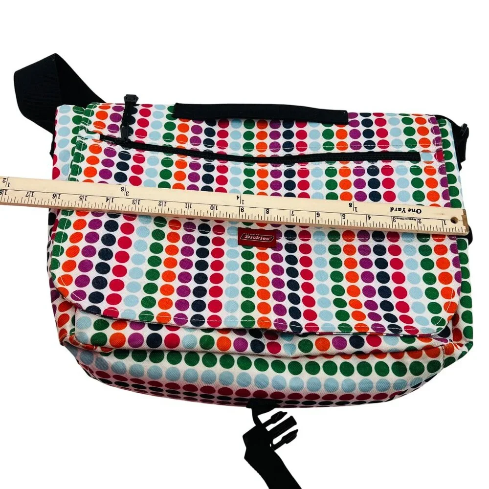 Dickies Colorful Messenger Bag With‎ Polka Dot Design & Adjustable Strap